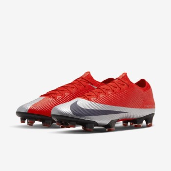 Nike Mercurial Vapor 13 Elite FG - Férfi Focicipő - Narancssárga/Metal Titán/Fekete